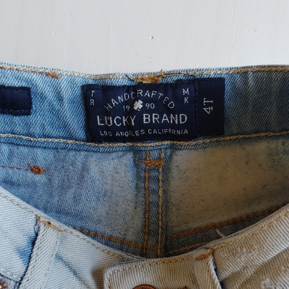 Denim Distressed Girl's Shorts - Picture 4 of 4